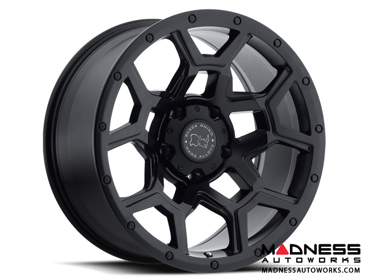 Jeep Custom Wheels (1) - Black Rhino - 17 x 9.5 - Overland - Matte Black